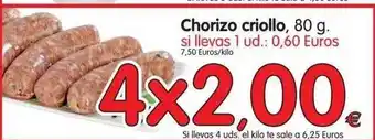 Alimerka Chorizo Criollo 80g oferta