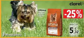 Clarel Ultima Gos Mini Yorkshire 1,5 Kg oferta