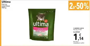 Clarel Ultima Gat No Esterilitzat 400G oferta