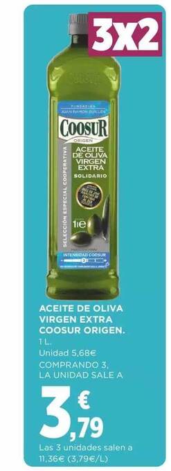 Supercor Aceite De Oliva Virgen Extra Coosur Origen 1L oferta