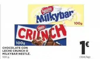 Supercor Chocolate Con Leche Crunch O Milky Bar Nestlé oferta