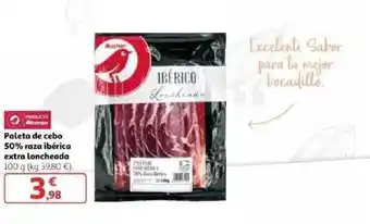 Alcampo Paleta De Cebo 50% Raza Ibérica Extra Loncheada 100g oferta