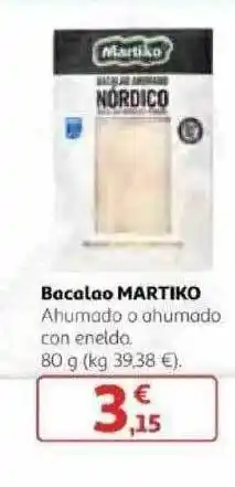 Alcampo Bacalao Martiko 80g oferta