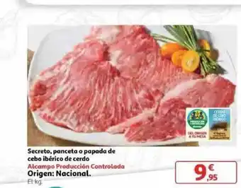 Alcampo Secreto Panceta O Papada De Cebo Ibérico De Cerdo oferta