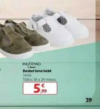 Alcampo Basket Lona Bebé Inextenso oferta