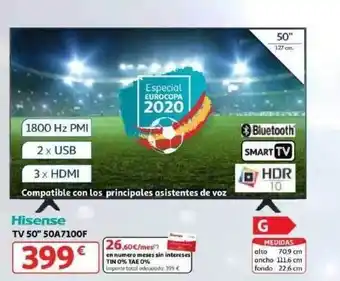 Alcampo Hisense Tv 50 oferta