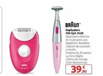 Alcampo Braun Depiladora Silk épil 3420 oferta
