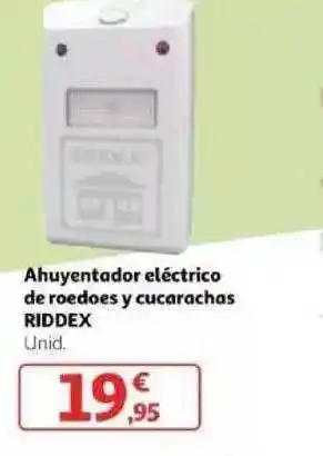 Alcampo Ahuyentador Eléctrico De Roedooes Y Cucarachas Riddex oferta