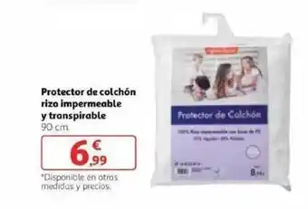 Alcampo Protector De Colchón Riza Impermeable Y Transpirable 90 cm oferta