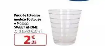 Alcampo Pack De 10 Vasos Modelo Toulouse O Málaga Sweet Ahome oferta