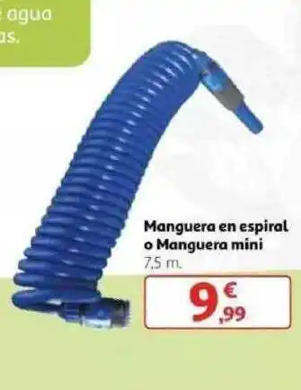 Alcampo Manguera En Espiral O Manguera Mini oferta