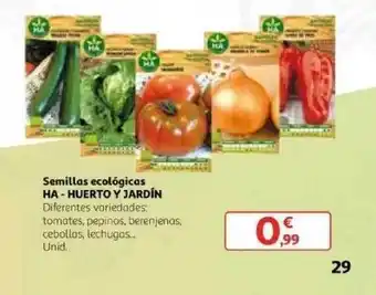 Alcampo Ha - Huerto Y Jardín Semillas Ecológicas oferta
