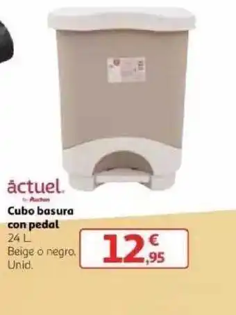 Alcampo Actuel Cubo Basura Con Pedal oferta