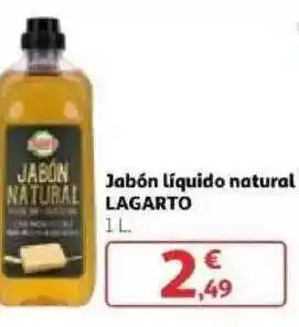 Alcampo Lagarto Jabón Líquido Natural oferta