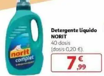 Alcampo Norit Detergente Líquido oferta