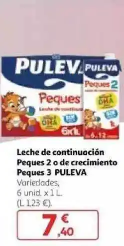 Alcampo Puleva Leche De Continuación Peques 2 O De Crecimiento Peques 3 oferta