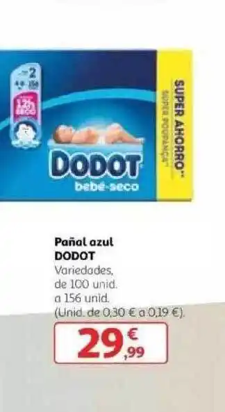 Alcampo Dodot Pañal Azul oferta