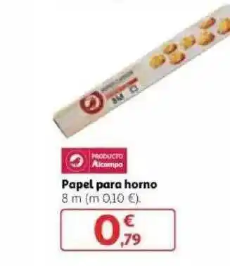 Alcampo Papel Para Horno 8ml oferta