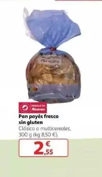 Alcampo Pan Payés Fresco Sin Gluten oferta