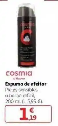Alcampo Cosmia Espuma De Afeitar 200ml oferta