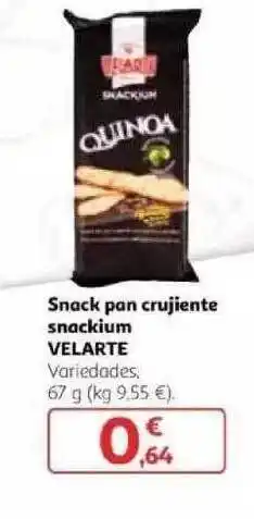 Alcampo Velarte Snack Pan Crujiente Snackium 67g oferta