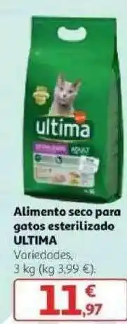 Alcampo Ultima Alimento Seco Para Gatos Esterilizado 3kg oferta