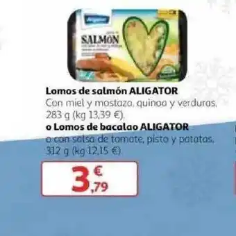 Alcampo Aligator Lomos De Salmón Aligator O Lomos De Bacalao oferta