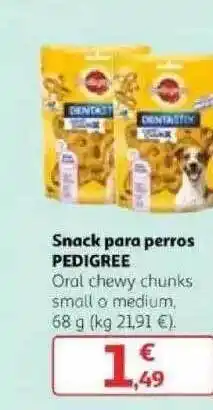 Alcampo Pedigree Snack Para Perros 68g oferta