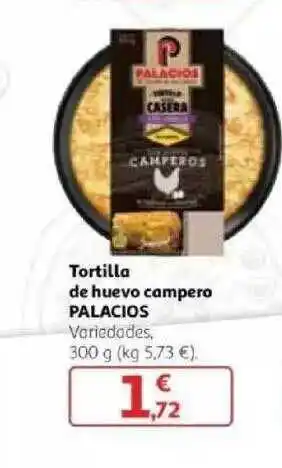 Alcampo Palacios Torilla De Huevo Campero 300g oferta