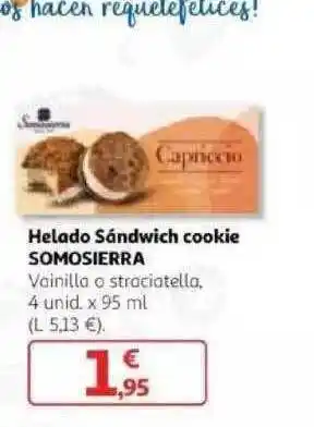 Alcampo Somosierra Helado Sándwich Cookie oferta