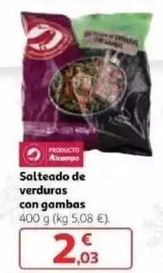 Alcampo Salteado De Verduras Con Gambas 400g oferta