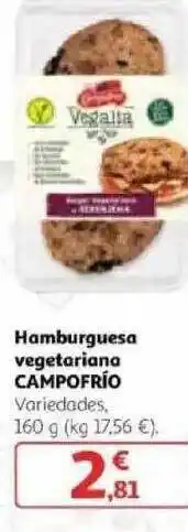 Alcampo Campofrío Hamburguesa Vegetariana 160g oferta