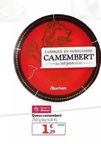 Alcampo Queso Camembert 250g oferta
