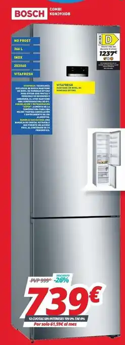 Mi electro Frigorífico combi bosch oferta