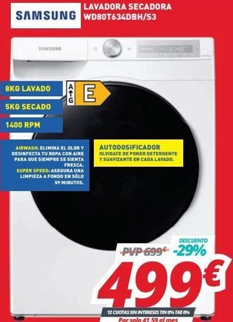 Mi electro Lavadora secadora samsung oferta