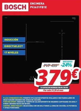 Mi electro Encimera de cocina bosch oferta