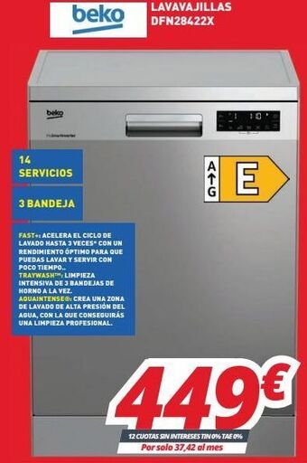 Mi electro Lavavajillas beko oferta