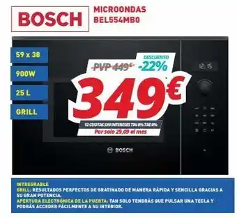 Mi electro Microondas bosch oferta