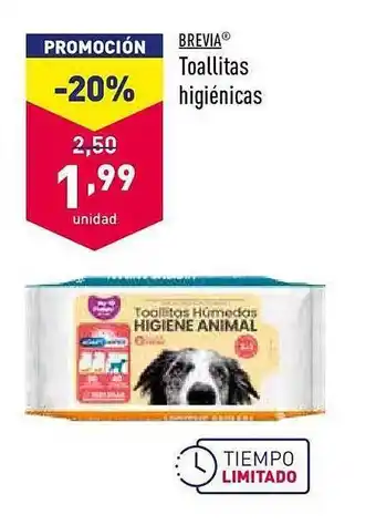 ALDI Brevia Toallitas Higiénicas oferta