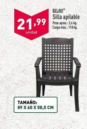 ALDI Belavi Silla Apilable oferta