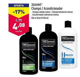 ALDI Tresemmé Champú Acondicionador oferta