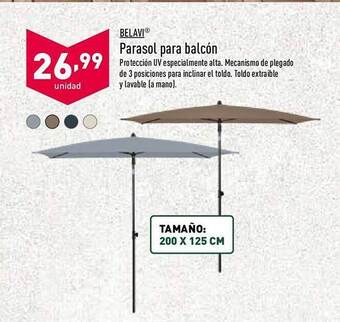 ALDI Belavi Parasol Para Balcón oferta