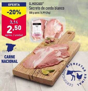 ALDI El Mercado Secreto De Cerdo Blanco oferta