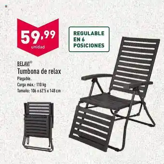 ALDI Belavi Tumbona De Relax oferta