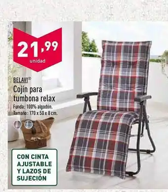 ALDI Belavi Cojín Para Tumbona Relax oferta