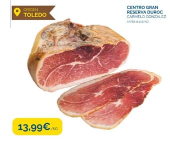 Cash Ecofamilia Centro Gran Reserva Duroc Carmelo Gonzalez oferta