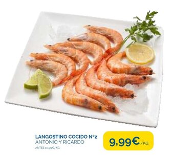 Supermercados La Despensa Langostino Cocido N°2 Antonio y Ricardo oferta