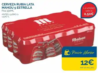 Supermercados La Despensa Cerveza Rubia Lata Mahou 5 Estrella P24 330 ml oferta
