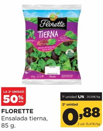 Alimerka Florette Ensalada Tierna, 85 g. oferta