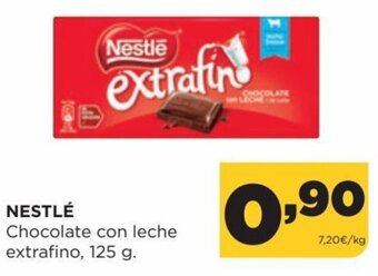 Alimerka Nestlé Chocolate con leche extrafino, 125g oferta